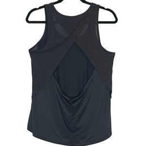 Champion Black Mesh Open Back Tank S